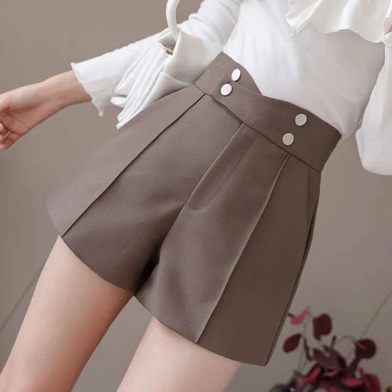 Limiguyue Soft A Line Suits Shorts Slim Women Summer High Waist Solid Black Office Lady Wide Leg Shorts OL Ladies Pocket K417
Limiguyue Soft A Line Suits Shorts Slim Women Summer High Waist Solid Black Office Lady Wide Leg Shorts OL Ladies Pocket K417