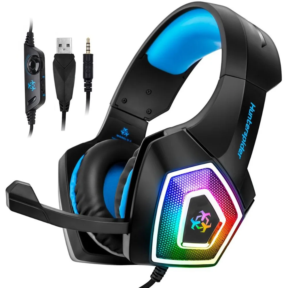 Hunterspider V1 Gaming Headset Stereo Bass Heaphone With Mic LED Light for PS4 Xbox One PC+5000DPI 6 Buttons Pro Gaming Mouse
Hunterspider V1 Gaming Headset Stereo Bass Heaphone With Mic LED Light for PS4 Xbox One PC+5000DPI 6 Buttons Pro Gaming Mouse