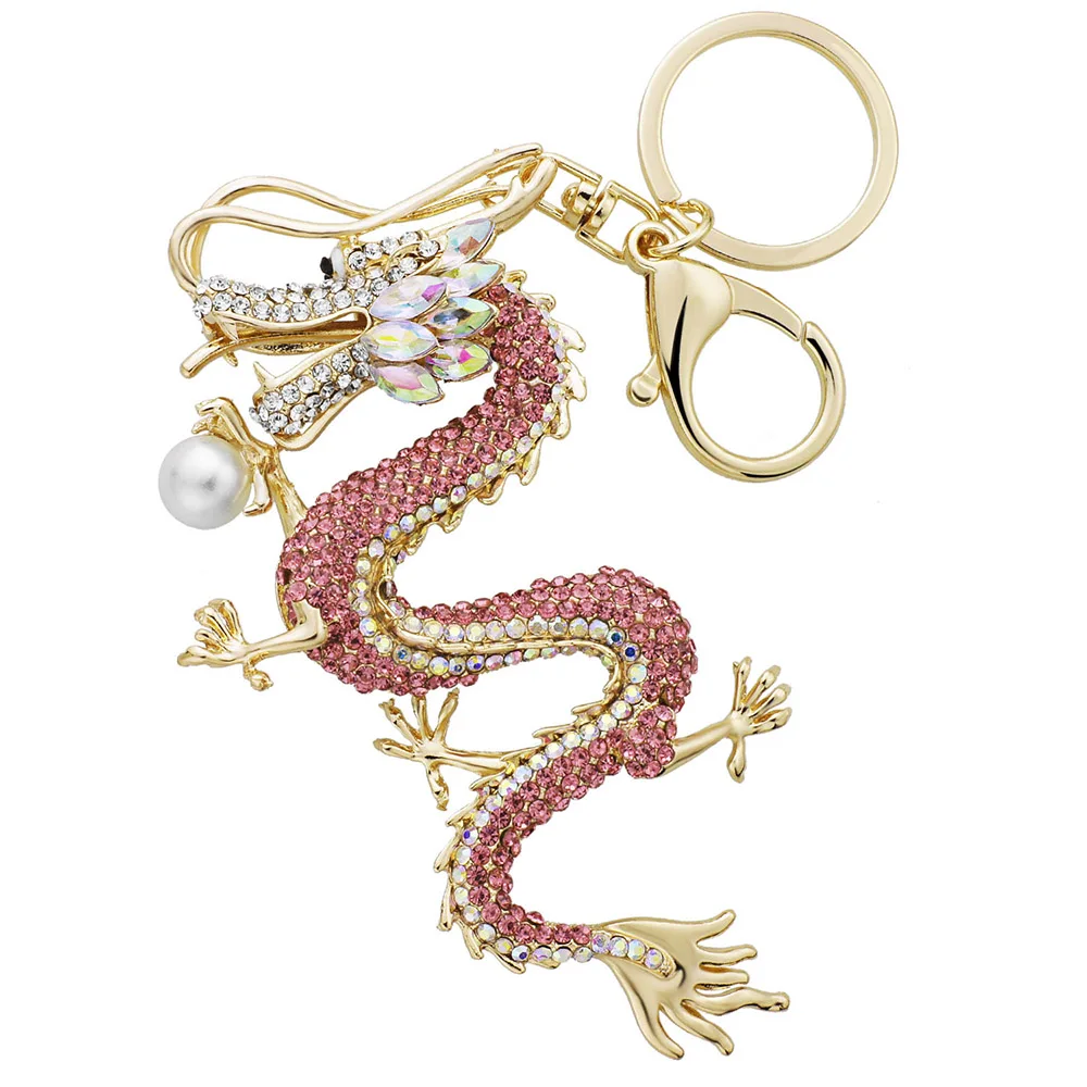 Exquisite Dragon Key Rings Chains Holder Simulated Pearl Crystal Keychains For Car Animal Keyrings Bag Charms CK341D new
Exquisite Dragon Key Rings Chains Holder Simulated Pearl Crystal Keychains For Car Animal Keyrings Bag Charms CK341D new