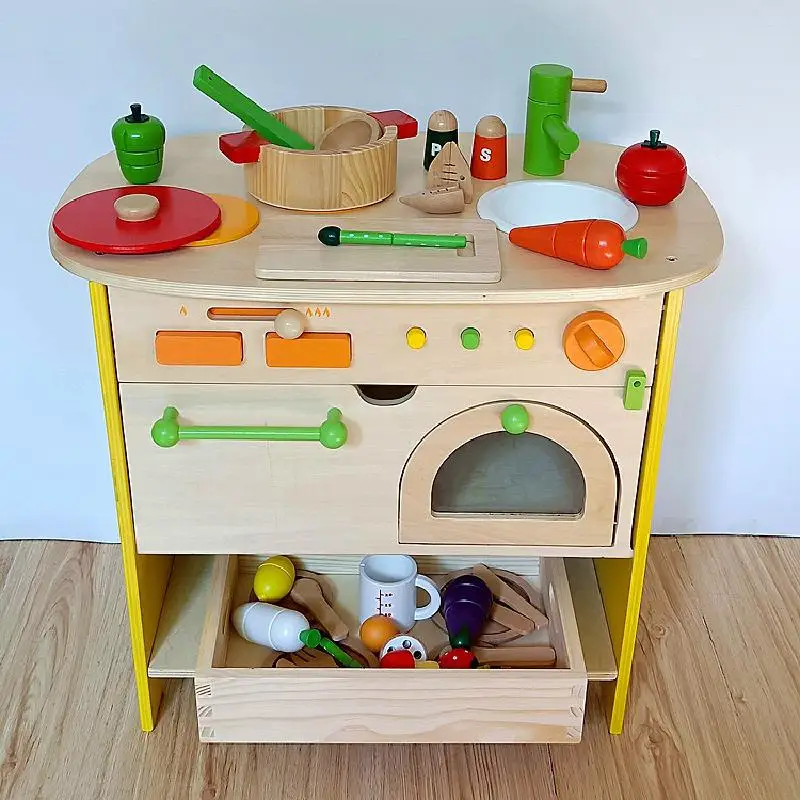 Wooden Log Color Simulation Kitchen Stove Child's Play House Simulation Toy Set Educational Interactive Toy Simulation Kitchen
Wooden Log Color Simulation Kitchen Stove Child's Play House Simulation Toy Set Educational Interactive Toy Simulation Kitchen