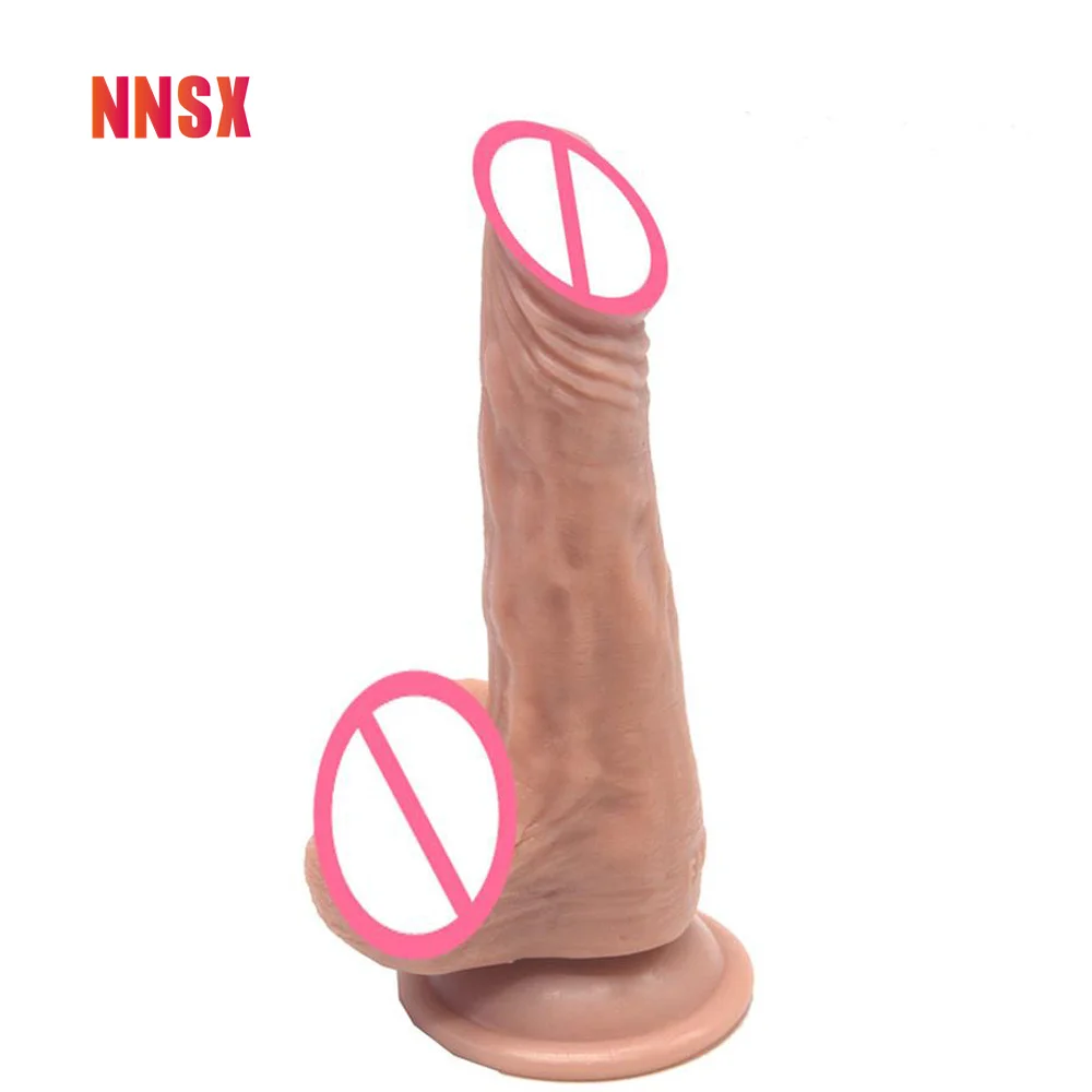 NNSX Fapper Реалистичная пениса Азиатский фаллоимитаторы G spot (точка массаж секс