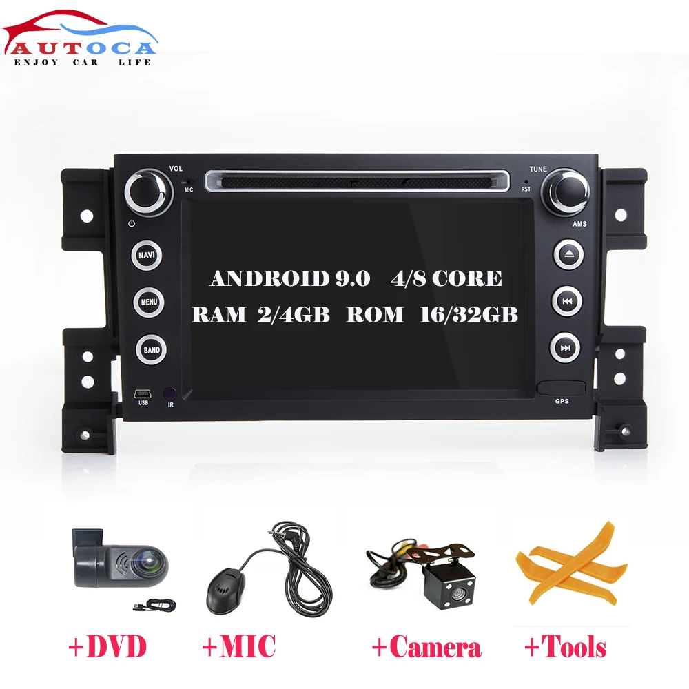 Автомобильная система 4G IPS Android 9, GPS, мультимедиа, DVD, радио, плеер для SUZUKI GRAND VITARA 2007-2013, GPS-радио, стерео, экран, навигация 
Автомобильная система 4G IPS Android 9, GPS, мультимедиа, DVD, радио, плеер для SUZUKI GRAND VITARA 2007-2013, GPS-радио, стерео, экран, навигация