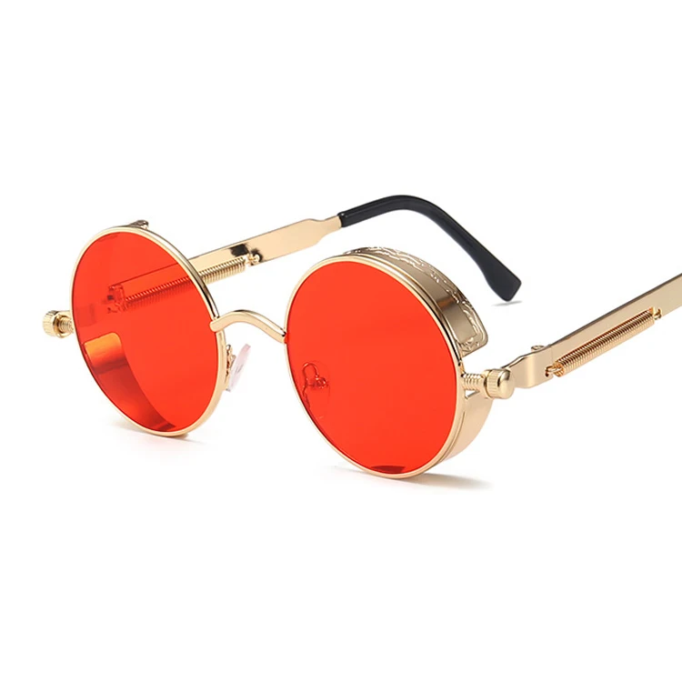 Classic Gothic Steampunk Sunglasses Women Brand Designer Vintage Round Metal Frame Sun Glasses Female Male High Quality UV400 
Classic Gothic Steampunk Sunglasses Women Brand Designer Vintage Round Metal Frame Sun Glasses Female Male High Quality UV400