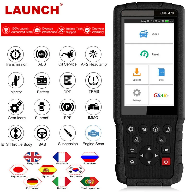 LAUNCH CRP479 OBD2 сканер кода двигателя Автомобильный сканер TPMS DPF 15 специальная функция Launch сканер OBD Бесплатная доставка
LAUNCH CRP479 OBD2 сканер кода двигателя Автомобильный сканер TPMS DPF 15 специальная функция Launch сканер OBD Бесплатная доставка