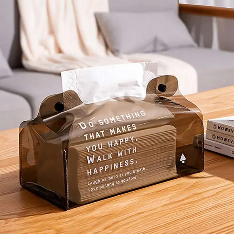 Tissue Box PVC Waterproof Tissue Box Tissue Paper Container Tissue Box Holder Car Tissue Holder Bathroom Accessories 
Tissue Box PVC Waterproof Tissue Box Tissue Paper Container Tissue Box Holder Car Tissue Holder Bathroom Accessories