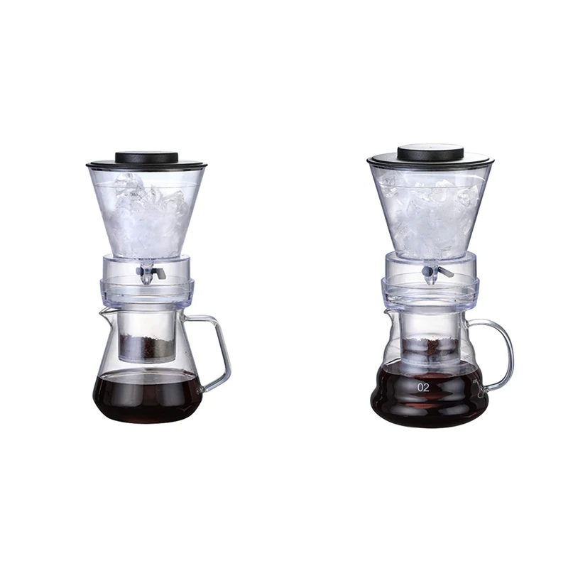 Ice Drip Coffee Pot Glass Coffee Maker Regulatable Dripper Filter Cold Brew Coffee Maker Coffee Accessories
Ice Drip Coffee Pot Glass Coffee Maker Regulatable Dripper Filter Cold Brew Coffee Maker Coffee Accessories