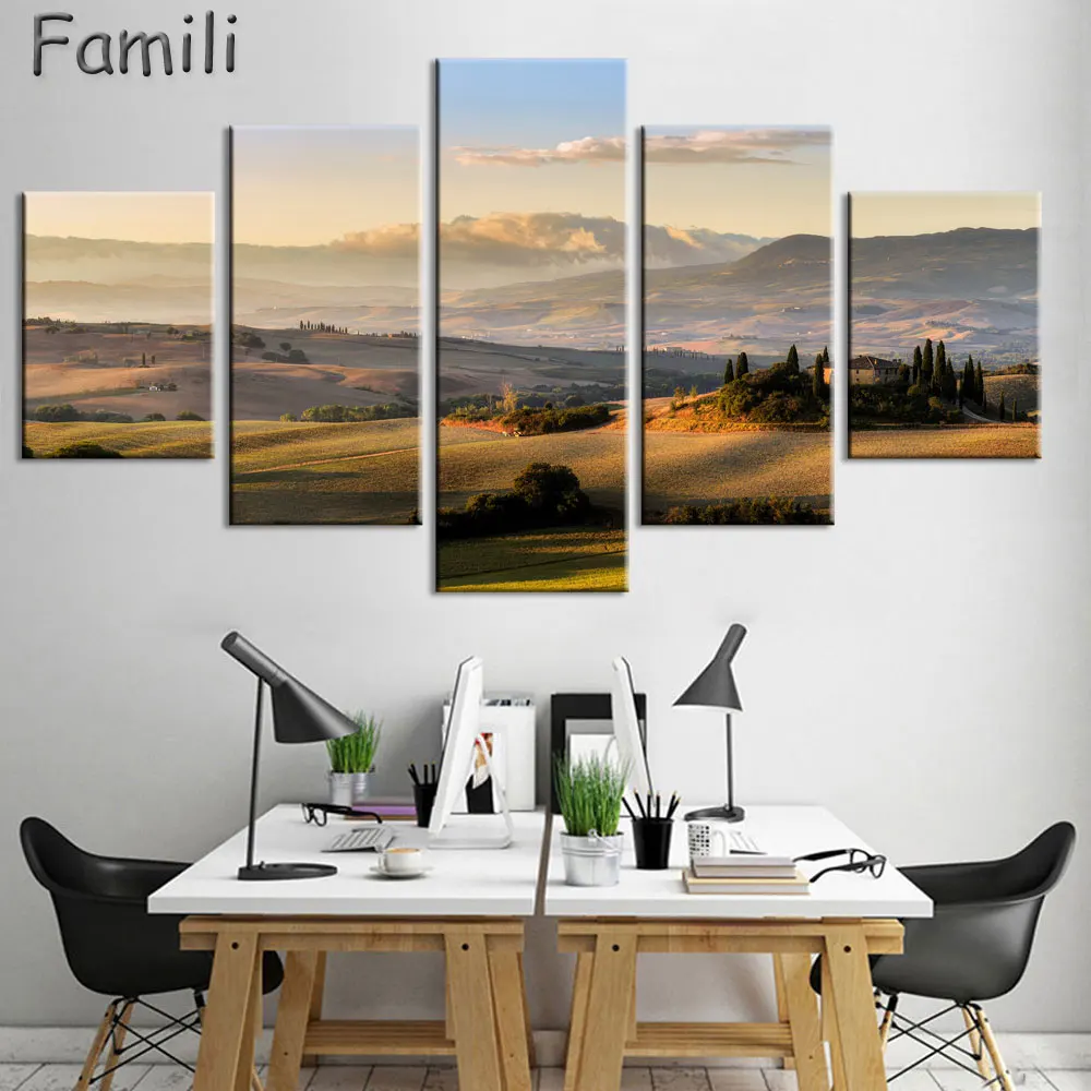 Hot Unframed Canvas Painting Modern Oil Painting Canvas Pictures Autumn Landscape Wall Pictures for Room Modular Picture 5Pcs
Hot Unframed Canvas Painting Modern Oil Painting Canvas Pictures Autumn Landscape Wall Pictures for Room Modular Picture 5Pcs