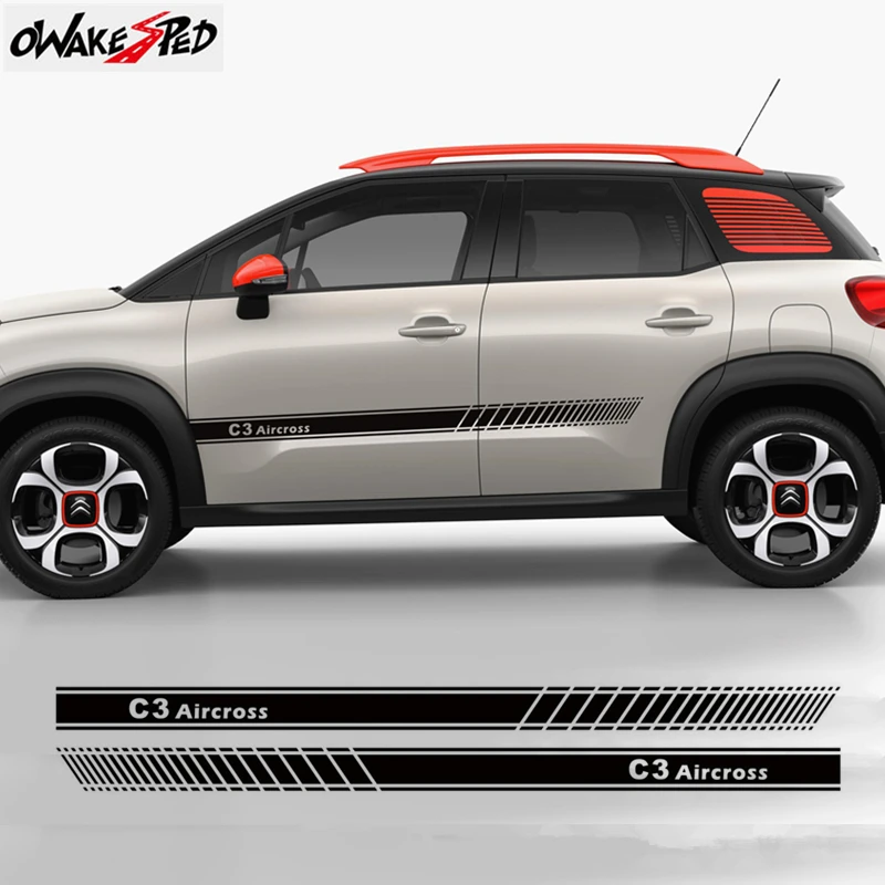 2PCS Both Side Vinyl Decals Car Body Decor Stickers Auto Door Side Skirt Stripes Decals For Citroen C3 Aircross Sport Styling
2PCS Both Side Vinyl Decals Car Body Decor Stickers Auto Door Side Skirt Stripes Decals For Citroen C3 Aircross Sport Styling