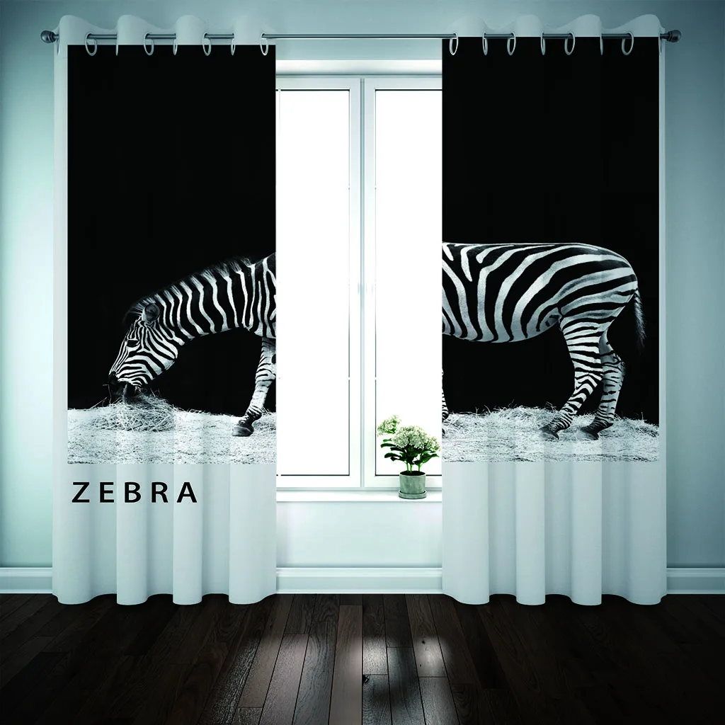 black and white curtains animals Bedroom living room windproof thickening blackout fabric 3d curtains
black and white curtains animals Bedroom living room windproof thickening blackout fabric 3d curtains