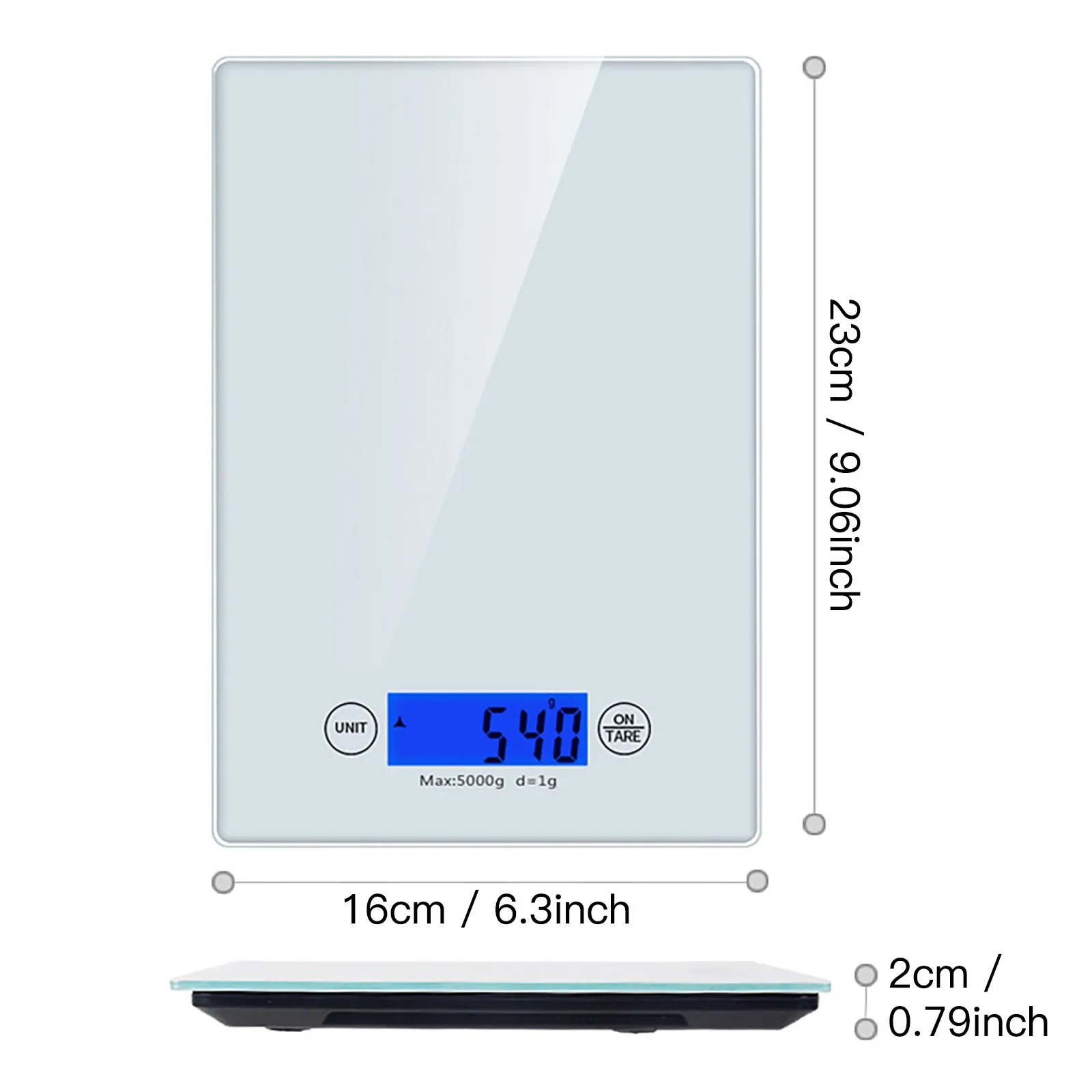 5Kg OZ/ML/LB/G Kitchen Scale Stainless Steel Weighing Scale Food Diet Postal Balance Measuring Tool LCD Electronic Scales
5Kg OZ/ML/LB/G Kitchen Scale Stainless Steel Weighing Scale Food Diet Postal Balance Measuring Tool LCD Electronic Scales
