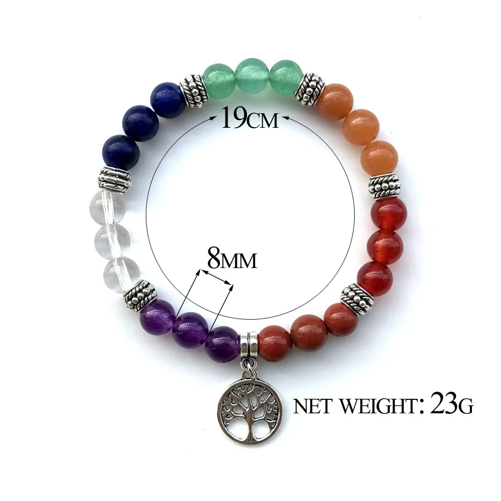 2021 New New 8mm Natural Red Stone Aventurine 7 Chakra Hanging Tree Of Life Yoga Seven Bracelet Bijoux
2021 New New 8mm Natural Red Stone Aventurine 7 Chakra Hanging Tree Of Life Yoga Seven Bracelet Bijoux