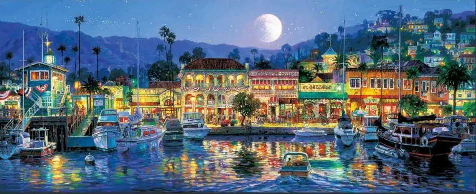 

14/16/18/28/27 European Town Seaside Scenery Cross Stitch Kits Crafts 14CT Unprinted Embroidered Handmade Art DMC Oil 5th