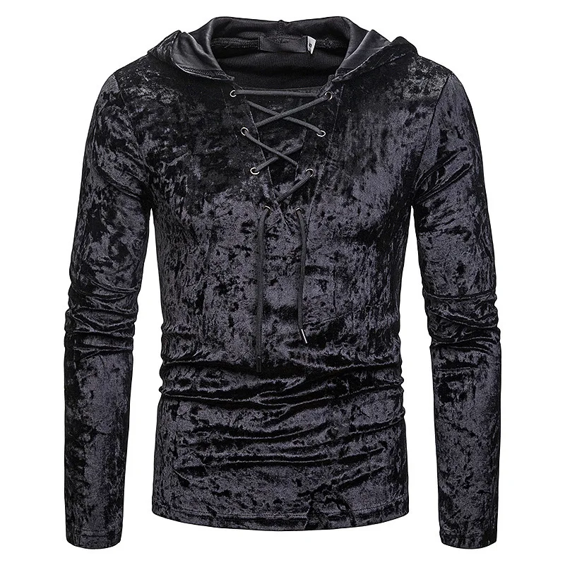 T-shirt 2021 spring and autumn men's loose solid color trend long sleeve hooded chest strap suede jacket men.
T-shirt 2021 spring and autumn men's loose solid color trend long sleeve hooded chest strap suede jacket men.