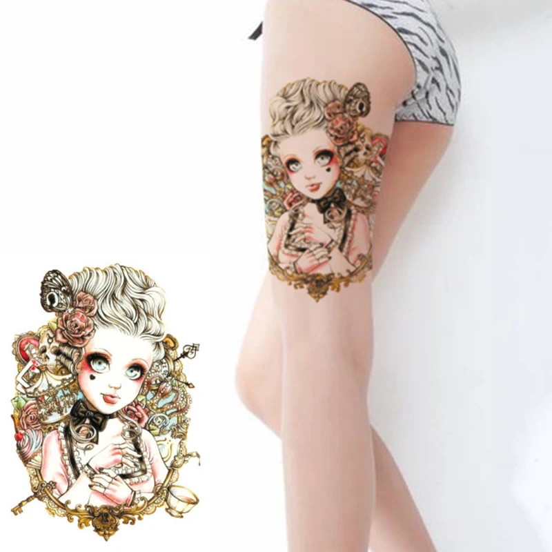 Waterproof Temporary Body Art Arm Shoulder Chest Blonde Rose Loli Tattoo Sticker Women/Men Hot Sale 14.8*21 cm
Waterproof Temporary Body Art Arm Shoulder Chest Blonde Rose Loli Tattoo Sticker Women/Men Hot Sale 14.8*21 cm