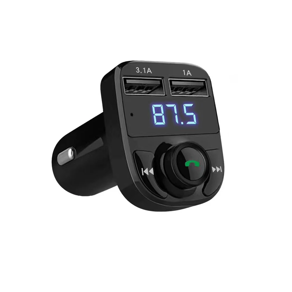 Bluetooth fm-передатчик Hands Free автомобильный комплект с светодиодный двойной USB 4.1A