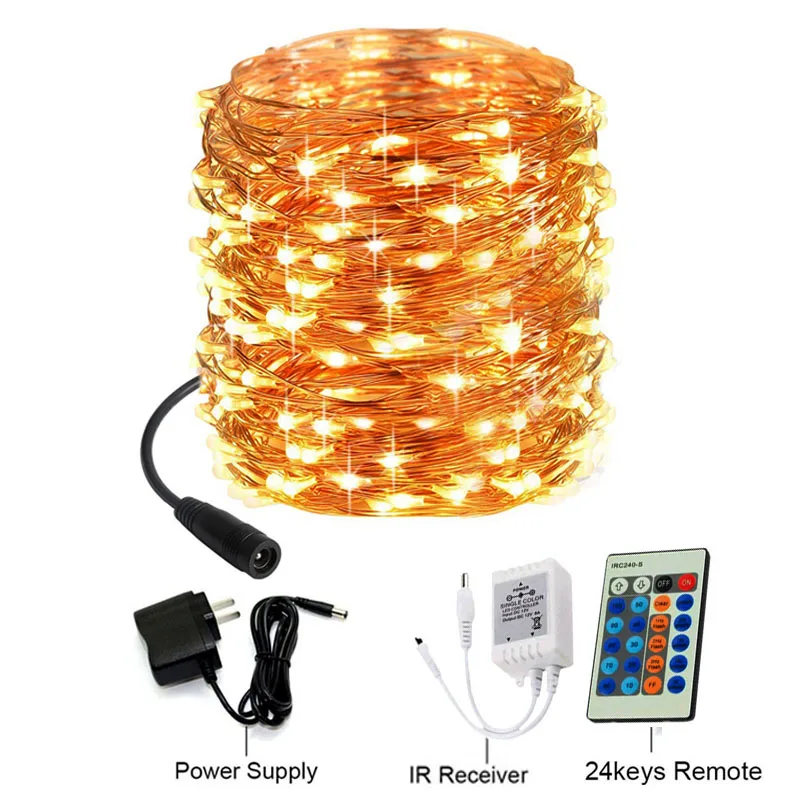 10m 20m 30m 50m 100m led Fairy lights copper wire LED String Lights Christmas decoration garland with Remote control for Garden
10m 20m 30m 50m 100m led Fairy lights copper wire LED String Lights Christmas decoration garland with Remote control for Garden