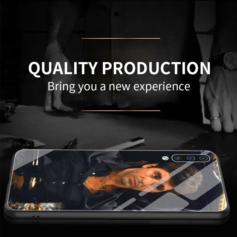 Чехол из закаленного стекла для Samsung Galaxy A51 A71 A50 A31 A52 A72 5G A70 A21S M51 приталенные