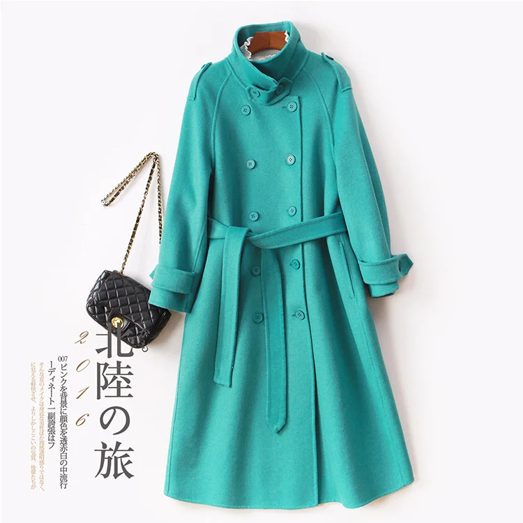 Double sided wool coat women's medium length new Korean loose wool coat in autumn and winter 2021
Double sided wool coat women's medium length new Korean loose wool coat in autumn and winter 2021