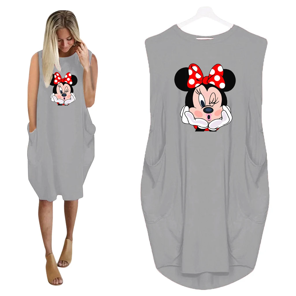 Minnie Mouse Sexy Tank Dresses Sleeveless Vest Dress Loose Women Beach Sundresses Summer Robes Disney O Neck Casual Vestidos
Minnie Mouse Sexy Tank Dresses Sleeveless Vest Dress Loose Women Beach Sundresses Summer Robes Disney O Neck Casual Vestidos