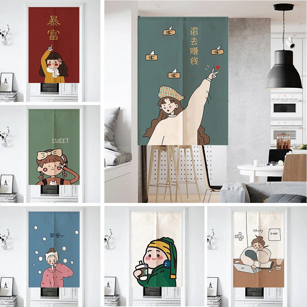 Japanese Linen Hanging Door Curtains Cute Girl Bedroom Kitchen Home Doorway Fengshui Partition Decorative Noren Half Curtains
Japanese Linen Hanging Door Curtains Cute Girl Bedroom Kitchen Home Doorway Fengshui Partition Decorative Noren Half Curtains