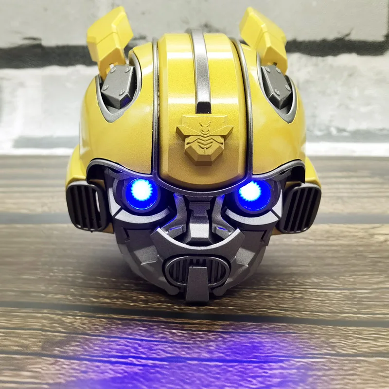 

Bumblebee Helmet Bluetooth Wireless Mini Speaker Portable Stereo Loudspeakers For FM Radio USB Mp3 TF Smart Subwoofer