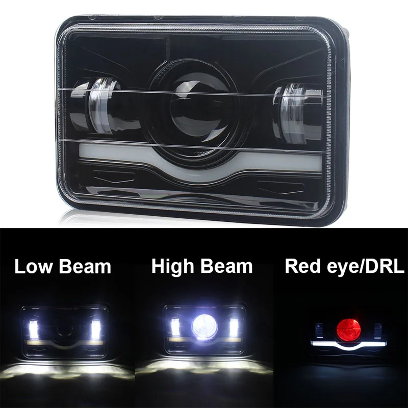 2pcs LED Headlight for Jeep Wrangler YJ Cherokee XJ Comanche MJ Chevy 4x6inch Rectangular Headlamp with High Low Beam Turn Signa
2pcs LED Headlight for Jeep Wrangler YJ Cherokee XJ Comanche MJ Chevy 4x6inch Rectangular Headlamp with High Low Beam Turn Signa