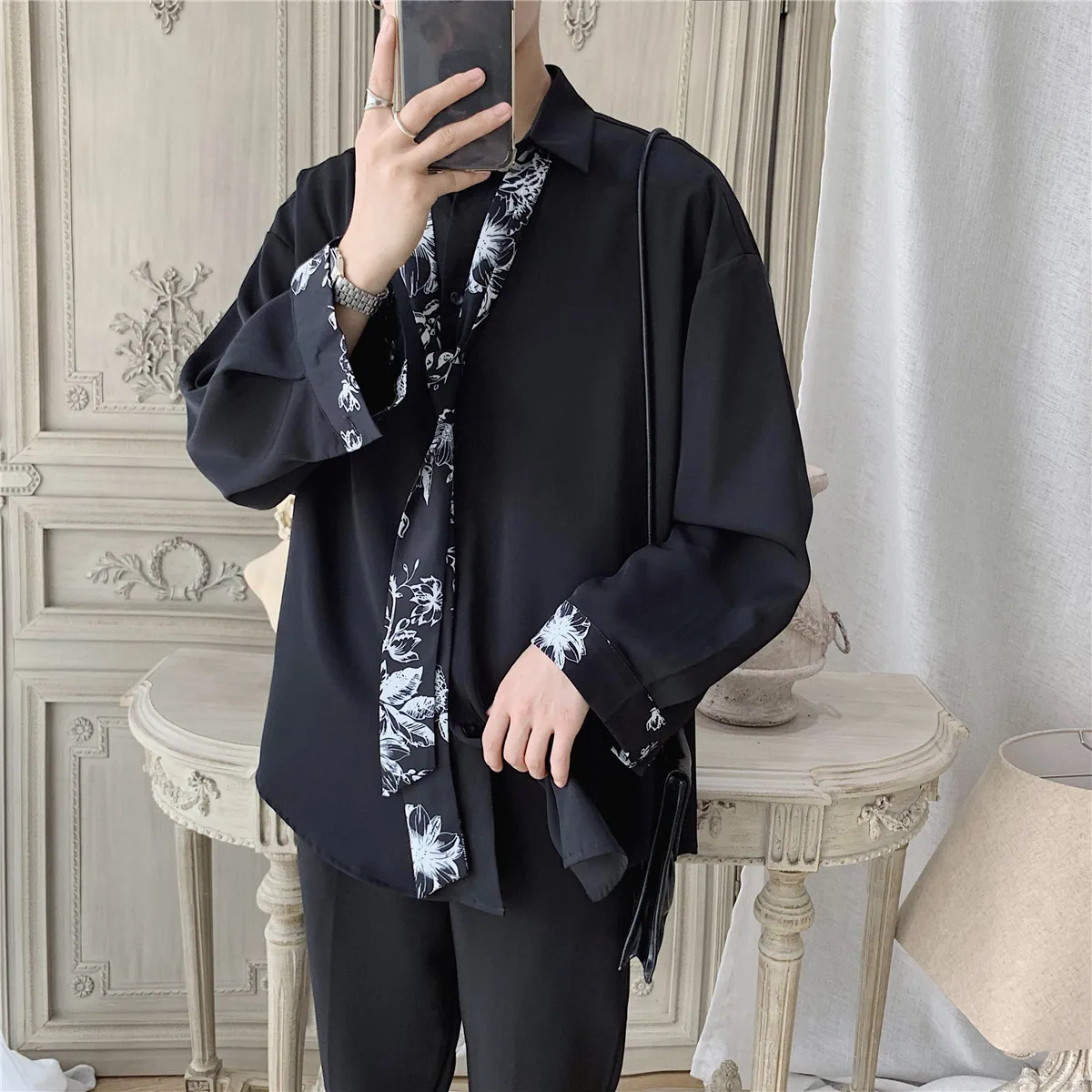Autumn Men's Loose Long Sleeve Hawaiian Slim Fit Shirt Male French Cuff Mens Clothes Fashion Shirts 4 Color Camisa Masculina
Autumn Men's Loose Long Sleeve Hawaiian Slim Fit Shirt Male French Cuff Mens Clothes Fashion Shirts 4 Color Camisa Masculina