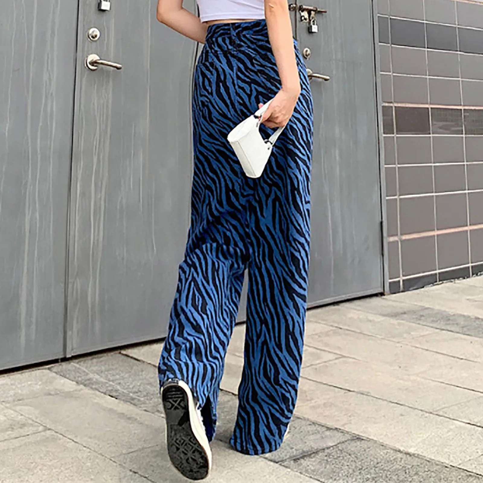 Pants For Women Casual Print Jeans High Waist Long Denim Bottom Mopping Trousers Wide Leg Pant
Pants For Women Casual Print Jeans High Waist Long Denim Bottom Mopping Trousers Wide Leg Pant