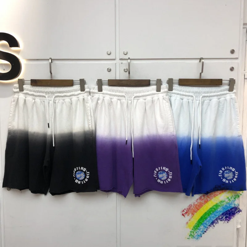 Tie dye gradient Embroidered earth Shorts Men Women Streetwear Beach Sportswear Shorts
Tie dye gradient Embroidered earth Shorts Men Women Streetwear Beach Sportswear Shorts