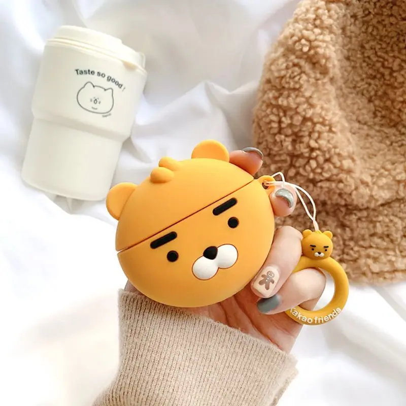 Small Cute Lion Protective Cover Anti-scratch Silicone Earphone Case with Lanyard for Airpods Pro Bluetooth Headset Accessories
Small Cute Lion Protective Cover Anti-scratch Silicone Earphone Case with Lanyard for Airpods Pro Bluetooth Headset Accessories