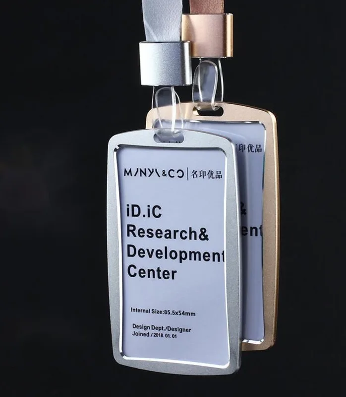 Colorful Fashion Style Credit Card Badge Holder Metal Texture Bus ID Card Holders With Lanyard 
Colorful Fashion Style Credit Card Badge Holder Metal Texture Bus ID Card Holders With Lanyard