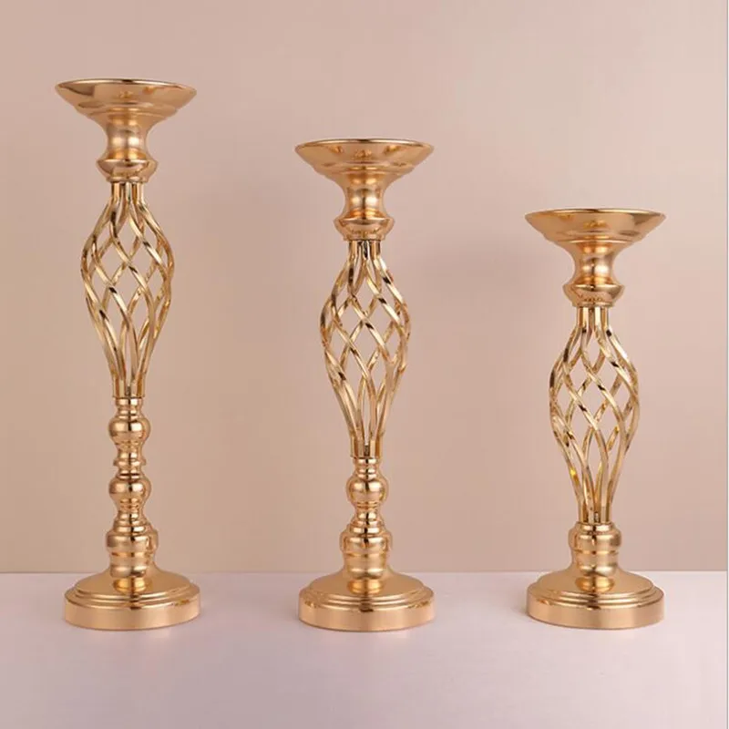 10PCS Gold Flowers Vases Candle Holders Road Lead Table Centerpiece Metal Stand Pillar Candlestick For Wedding Party
10PCS Gold Flowers Vases Candle Holders Road Lead Table Centerpiece Metal Stand Pillar Candlestick For Wedding Party