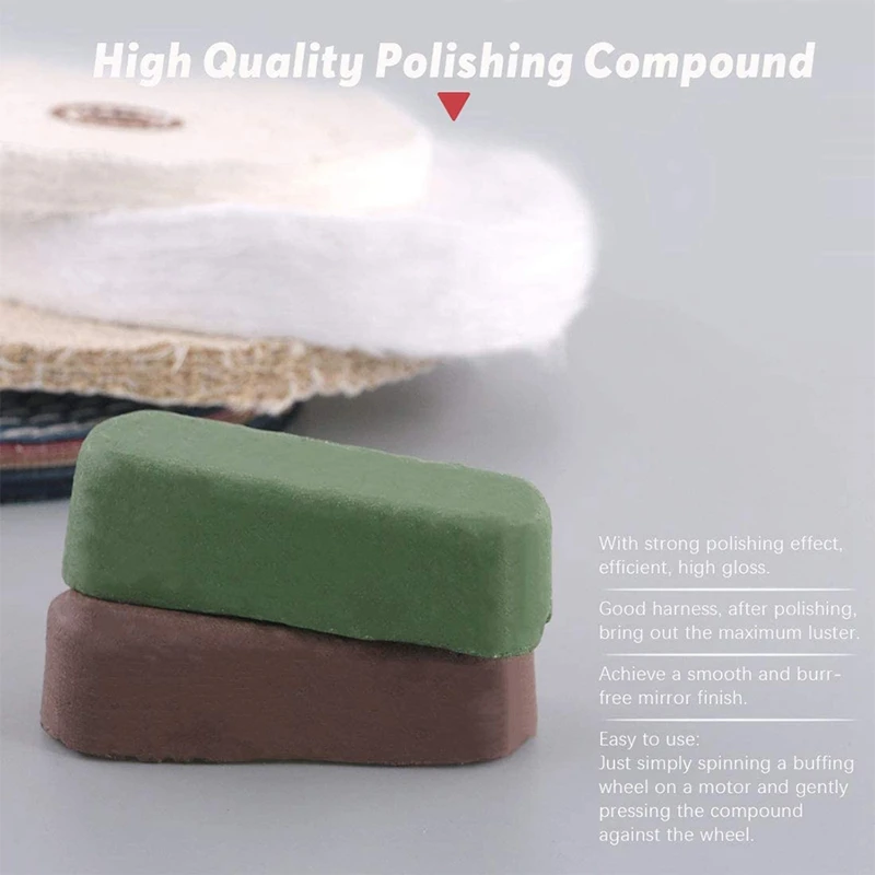 6 Inch Polishing Wheel with 1/2 Inch Arbor Hole,Cloth Wheel(30 Ply), 1/2 Inch Thick Polishing Wheel, Polishing Compounds
6 Inch Polishing Wheel with 1/2 Inch Arbor Hole,Cloth Wheel(30 Ply), 1/2 Inch Thick Polishing Wheel, Polishing Compounds