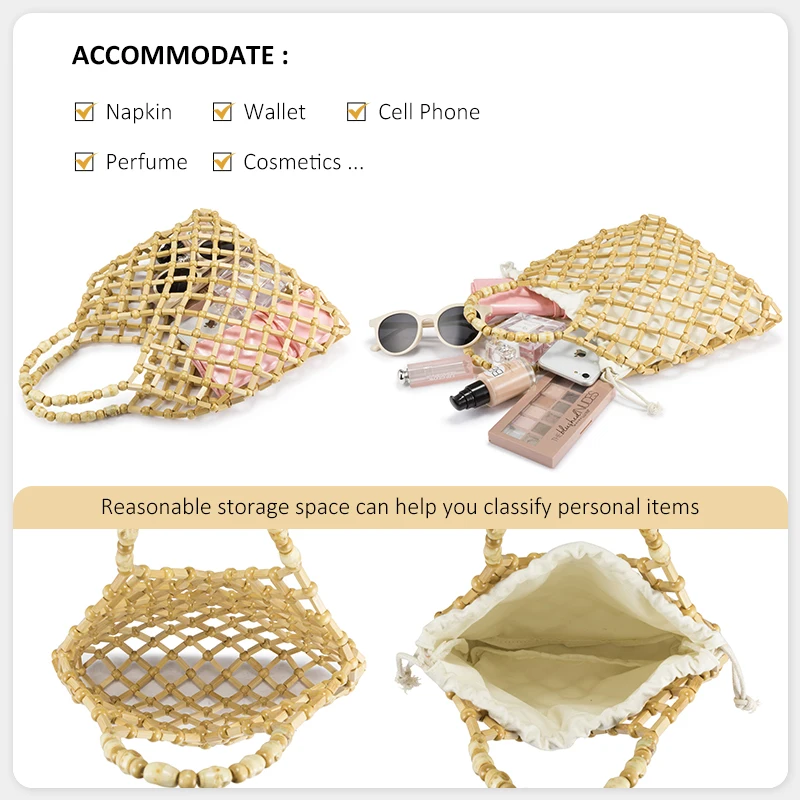 Lovevook handbags women bags bamboo bags female beach bags summer straw bags for travel luxury designer with pocket Bohemia
Lovevook handbags women bags bamboo bags female beach bags summer straw bags for travel luxury designer with pocket Bohemia