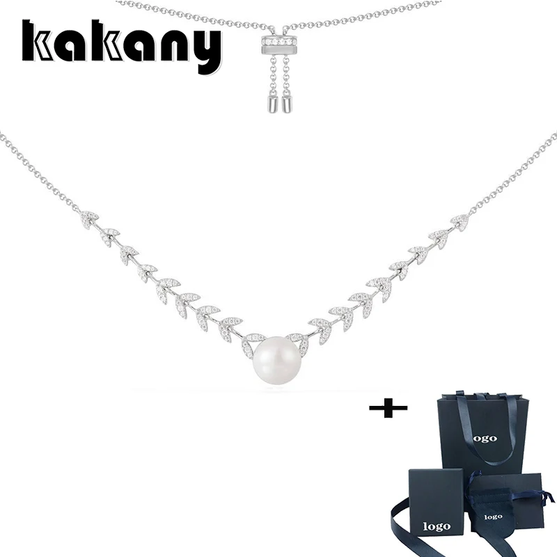Kakani 2020 Fashion Zircon Mosaic Chain Sequin Freshwater Pearl Leaf Adjustable Necklace Ladies Luxury Jewelry Gift
Kakani 2020 Fashion Zircon Mosaic Chain Sequin Freshwater Pearl Leaf Adjustable Necklace Ladies Luxury Jewelry Gift