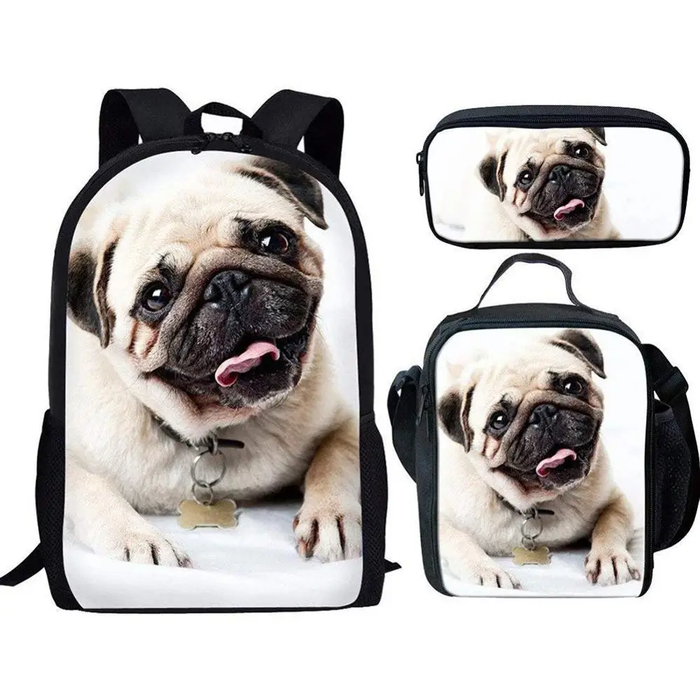 Kids Book Bag Bagpack Backpack for Boys Girls Cute Pug Dog 3D Printing School Bags Children 3pcs/set Schoolbag Mochila Escolar
Kids Book Bag Bagpack Backpack for Boys Girls Cute Pug Dog 3D Printing School Bags Children 3pcs/set Schoolbag Mochila Escolar