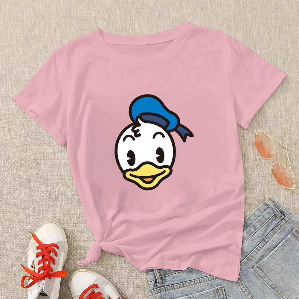 Kawaii Donald Duck Print Short Sleeve T-shirts Fashion High Quality Casual Tee Shirt Women Animation Minimalist Women's Shirts
Kawaii Donald Duck Print Short Sleeve T-shirts Fashion High Quality Casual Tee Shirt Women Animation Minimalist Women's Shirts