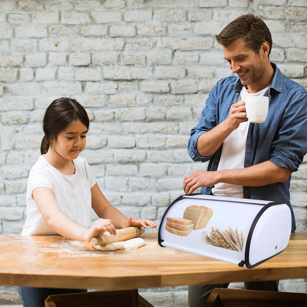1Pc Metal Small Drum Bread Box Durable Storage Case Space-saving Storage Box
1Pc Metal Small Drum Bread Box Durable Storage Case Space-saving Storage Box
