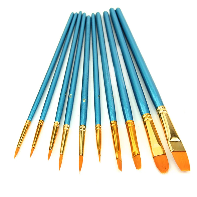 10Pcs Watercolor Round Pointed Acrylic Tip Nylon Hair Artists Paint Brush Set My12 21 Dropshipping
10Pcs Watercolor Round Pointed Acrylic Tip Nylon Hair Artists Paint Brush Set My12 21 Dropshipping