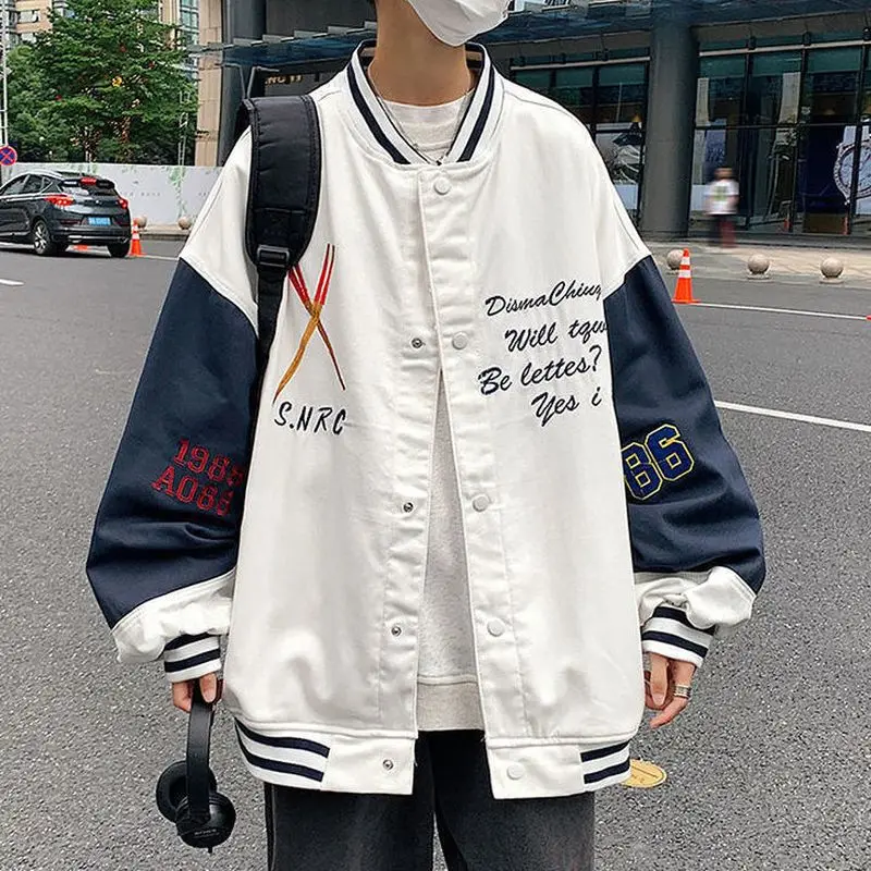 Baseball uniform for men spring autumn new trend all-match jacket contrast color Korean loose casual handsome coat basic clothes
Baseball uniform for men spring autumn new trend all-match jacket contrast color Korean loose casual handsome coat basic clothes