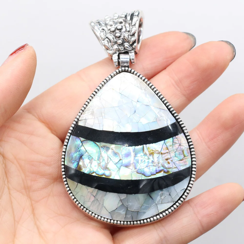 Natural Sea Shell Pendants Water Drop Abalone Antique Silver Alloy for Jewelry Making Earrings Necklace Accessories
Natural Sea Shell Pendants Water Drop Abalone Antique Silver Alloy for Jewelry Making Earrings Necklace Accessories