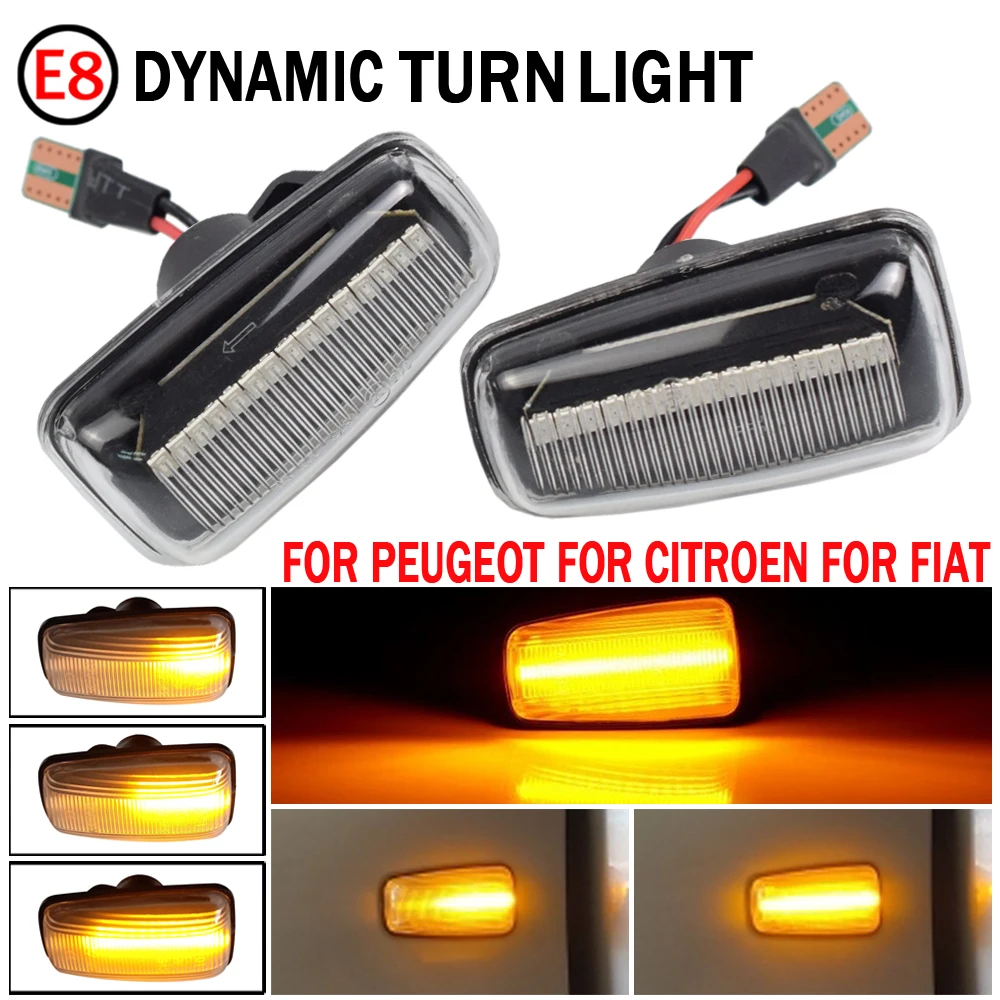 2pcs Flowing Side Repeater Lamp Dynamic LED Side Marker Light Panel Lamp For Fiat Scudo Combinato 220P
2pcs Flowing Side Repeater Lamp Dynamic LED Side Marker Light Panel Lamp For Fiat Scudo Combinato 220P