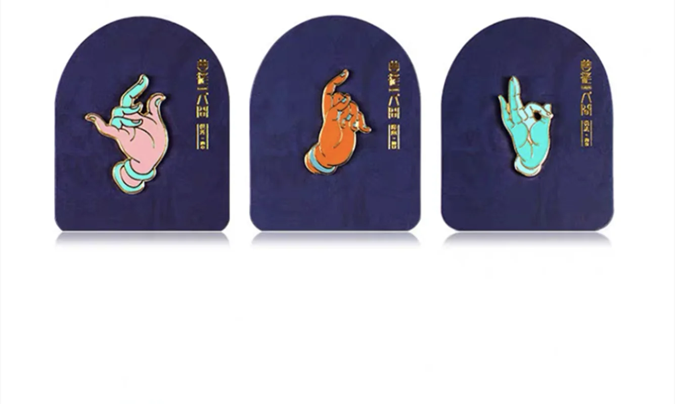 HOSENG Original Design China Mogao Buddhist Gestures Enamel Pin Elegant Quiet Dress Suit Alloy Metal Brooch Gift HS_798
HOSENG Original Design China Mogao Buddhist Gestures Enamel Pin Elegant Quiet Dress Suit Alloy Metal Brooch Gift HS_798