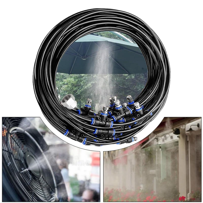 Brass Nozzle Water Misting Spray Cooling System Kit Outdoor Water Cooling Sprayer Summer Garden Nebulizer Sprinkler Patio Park
Brass Nozzle Water Misting Spray Cooling System Kit Outdoor Water Cooling Sprayer Summer Garden Nebulizer Sprinkler Patio Park