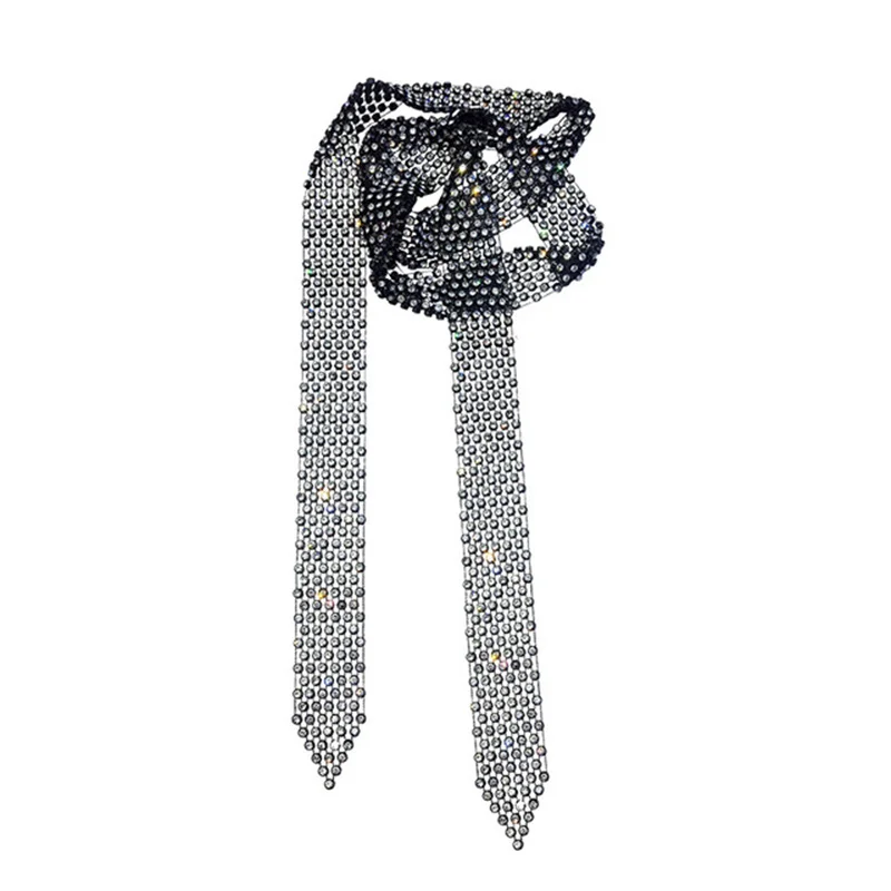 Euro-exaggerated shimmering multi-row rhinestone long tassel collarbone chain web celebrity personality neck band black vintage
Euro-exaggerated shimmering multi-row rhinestone long tassel collarbone chain web celebrity personality neck band black vintage