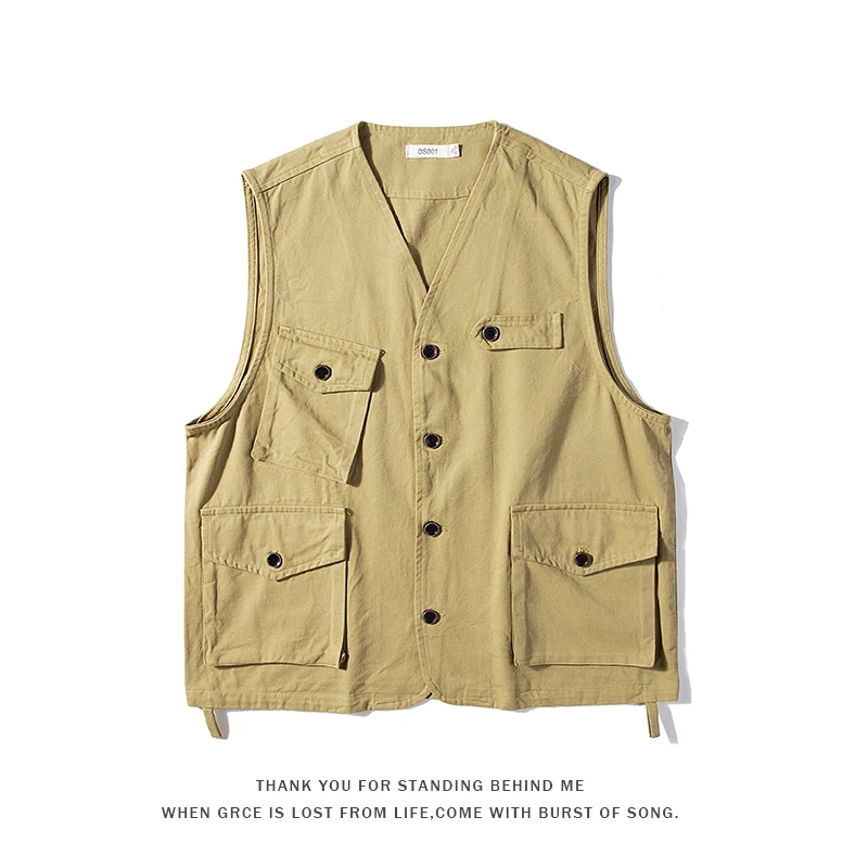 New Large Size cotton Work Vest Mens Fishing Camping Sleeveless Jacket Outdoor Male Waistcoats with Many Multi Pocket
New Large Size cotton Work Vest Mens Fishing Camping Sleeveless Jacket Outdoor Male Waistcoats with Many Multi Pocket