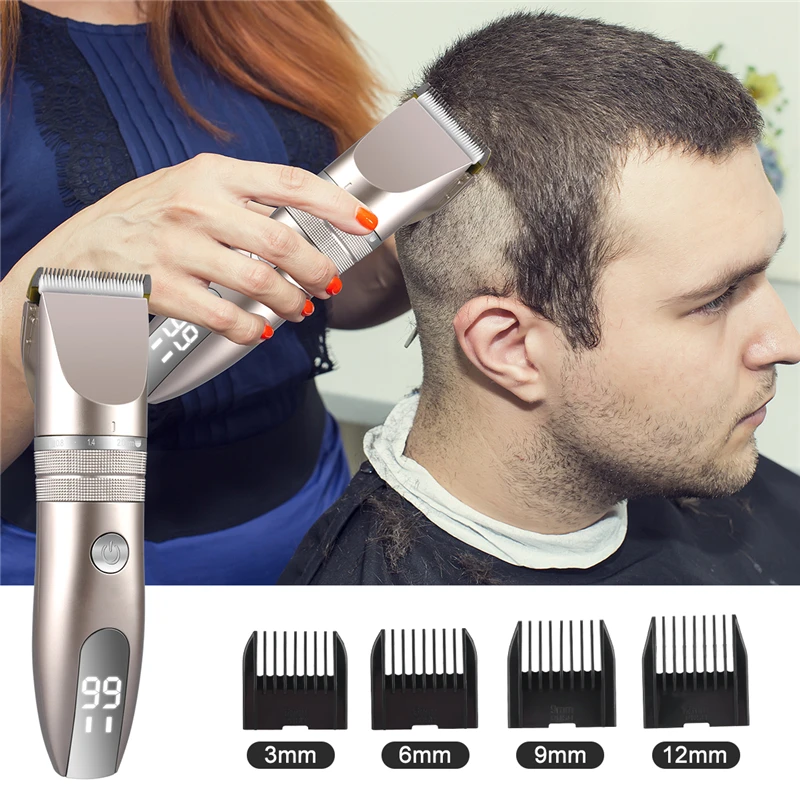 Ckeyin Electric Hair Clipper Rechargeable Hair Trimmer Titanium Ceramic Blade Salon Men Hair Cutting Barber Machine Lcd Display
Ckeyin Electric Hair Clipper Rechargeable Hair Trimmer Titanium Ceramic Blade Salon Men Hair Cutting Barber Machine Lcd Display