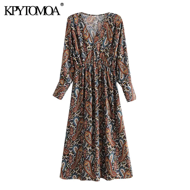KPYTOMOA Women 2021 Chic Fashion Paisley Print Pleated Midi Dress Vintage Long Sleeve Elastic Waist Female Dresses Vestidos
KPYTOMOA Women 2021 Chic Fashion Paisley Print Pleated Midi Dress Vintage Long Sleeve Elastic Waist Female Dresses Vestidos