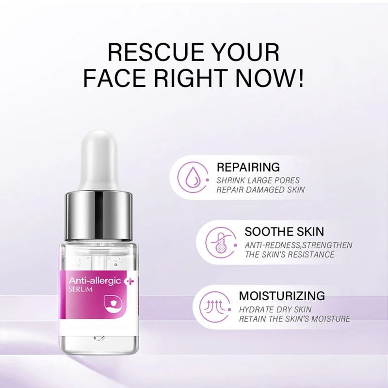 12ml Anti-allergic Serum Hyaluronic Acid Repair Damaged Skin For Sensitive Skin Face Care Liquid H1
12ml Anti-allergic Serum Hyaluronic Acid Repair Damaged Skin For Sensitive Skin Face Care Liquid H1