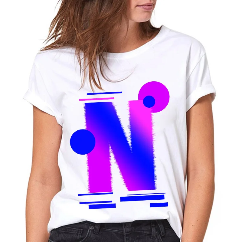 Women O-neck T-shirts Harajuku 26 English Alphabet Print 90s T-shirt Women Clothes Casual Female Tee Top Retro Tee Shirt
Women O-neck T-shirts Harajuku 26 English Alphabet Print 90s T-shirt Women Clothes Casual Female Tee Top Retro Tee Shirt